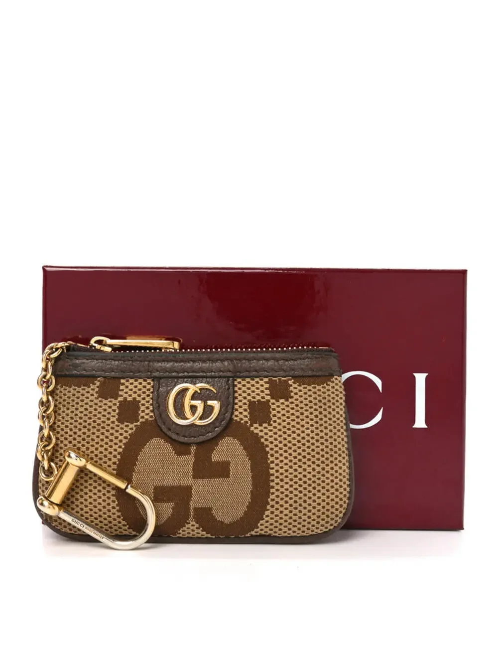 $450 Gucci Monogram JumboGG Textured Dollar Calfskin Ophidia - Picture 9 of 11